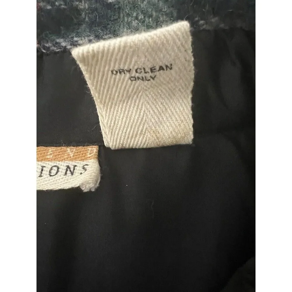 Vintage Weekend Provisions Jacket Wool Blend Zip Up Shacket Large